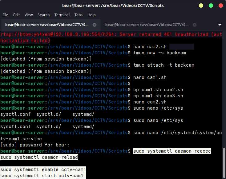 configured systemd